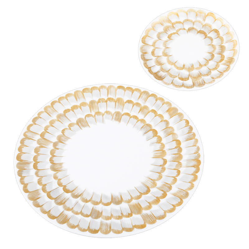 Assiettes Plumes