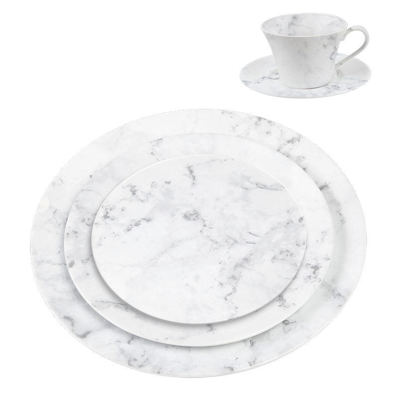 Assiettes Marbre