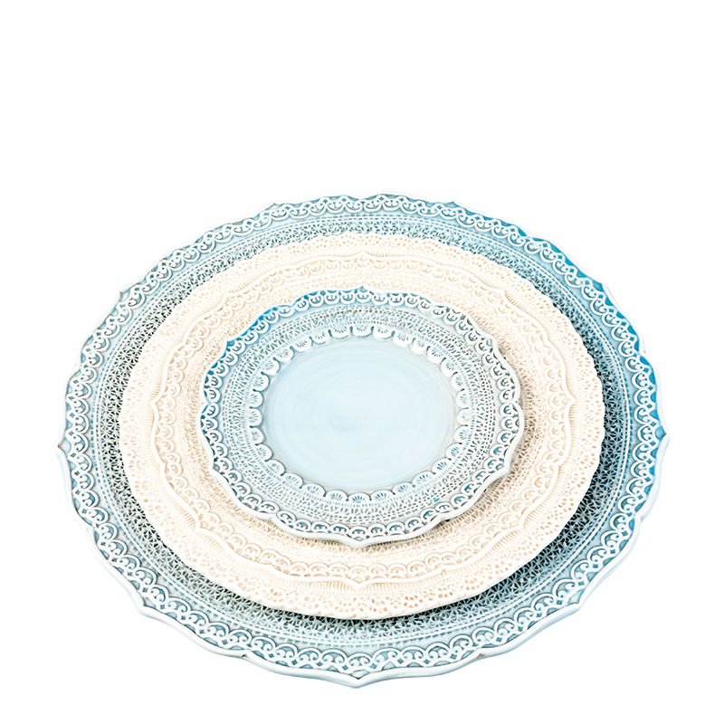 Assiettes Dentelle