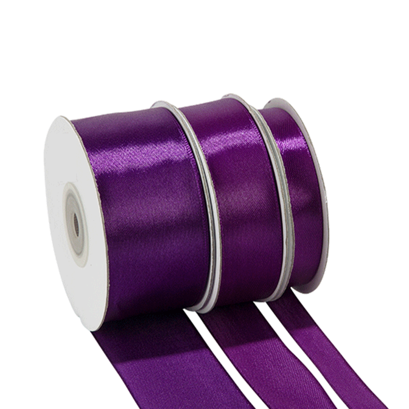 Ruban satin violet