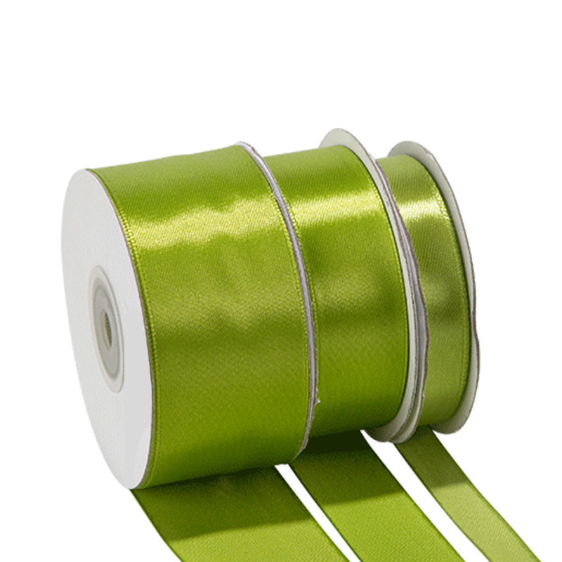 Ruban satin vert anis