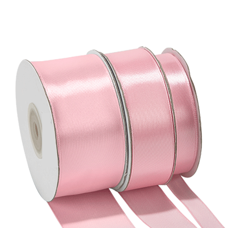 Ruban satin rose