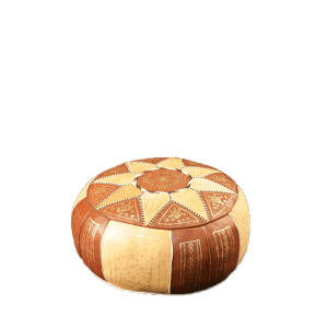 Pouf marocain Vintage Ø 60 cm