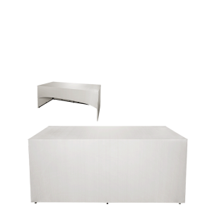 Buffet pliant houssé blanc