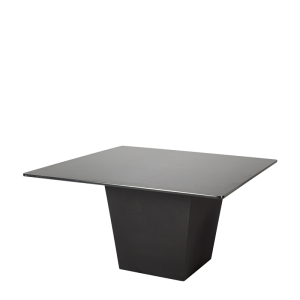 Table H 75 cm Cône noir plateau noir 140 x 140 cm