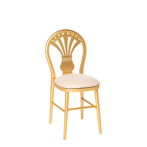 Chaise Joséphine assise dorée