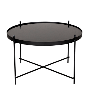 Table basse Filor noire Ø 62,5 cm H 40 cm