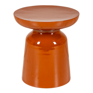 Pouf Olympe terracotta Ø 40 cm H 43 cm