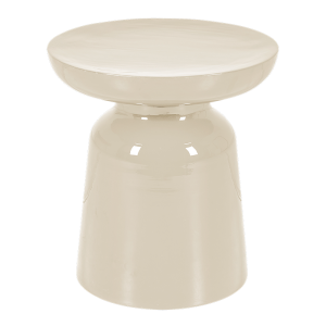 Bout de canapé Olympe écru Ø 40 cm H 43 cm