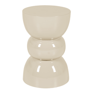 Pouf Totem écru Ø 30 cm H 46 cm