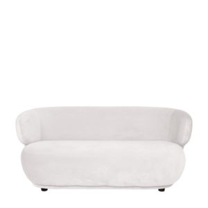 Canapé Elton velours blanc cassé M1 78 x 170 cm H 70 cm