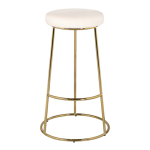 Tabouret Juliette velours crème M1 H 80 cm