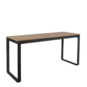Table haute noire avec plateau 80 x 230 cm H 110 cm