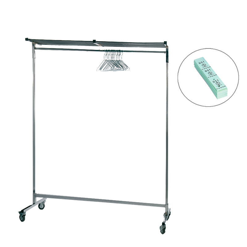 Vestiaire couture H 177 cm L 150 cm + 50 cintres + 1 carnet