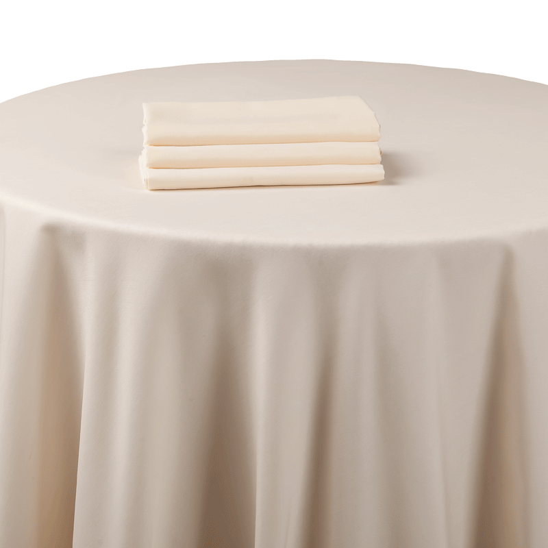 Serviette de table chintz beige 60 x 60 cm ignifugée M1
