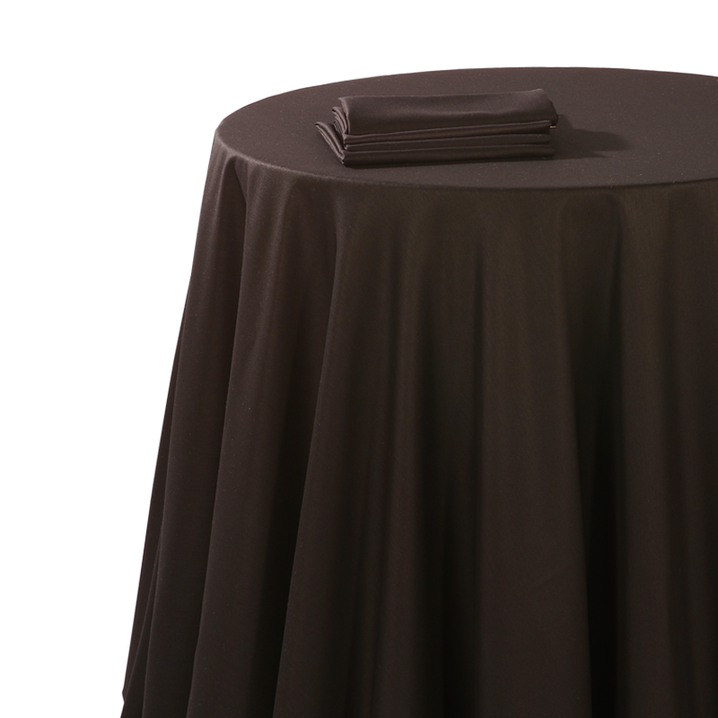 Serviette de table chintz noir 60 x 60 cm ignifugée M1