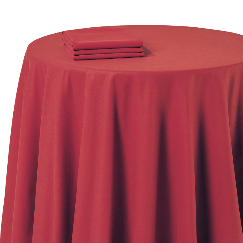 Serviette de table chintz rouge 60 x 60 cm ignifugée M1