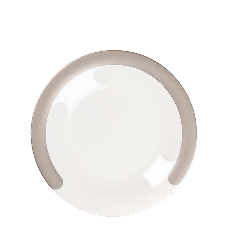 Assiette plate "C" platine Ø 27 cm