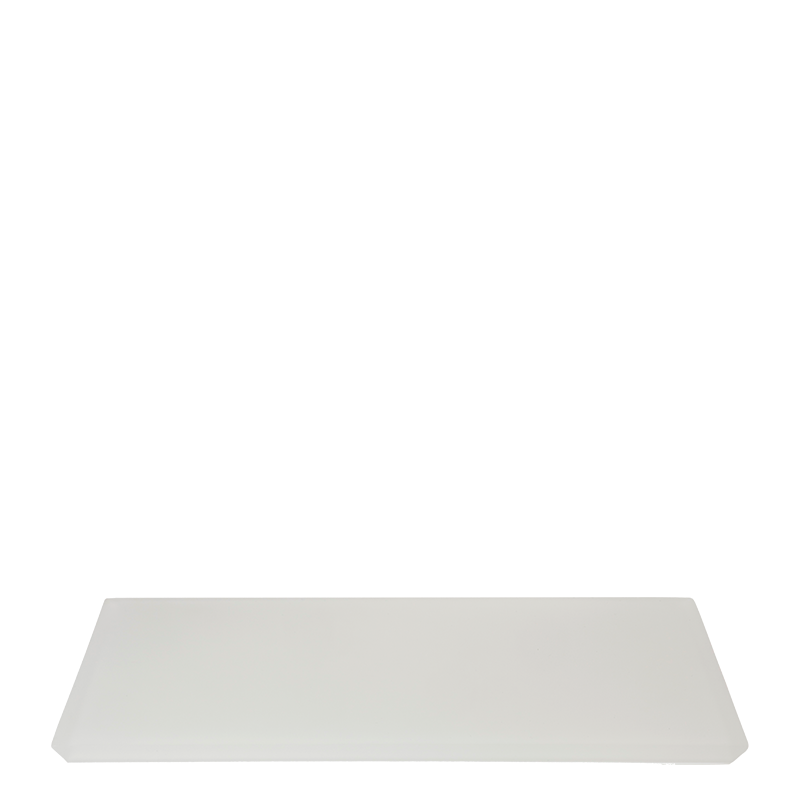 Plateau résine blanc 30 x 40 cm