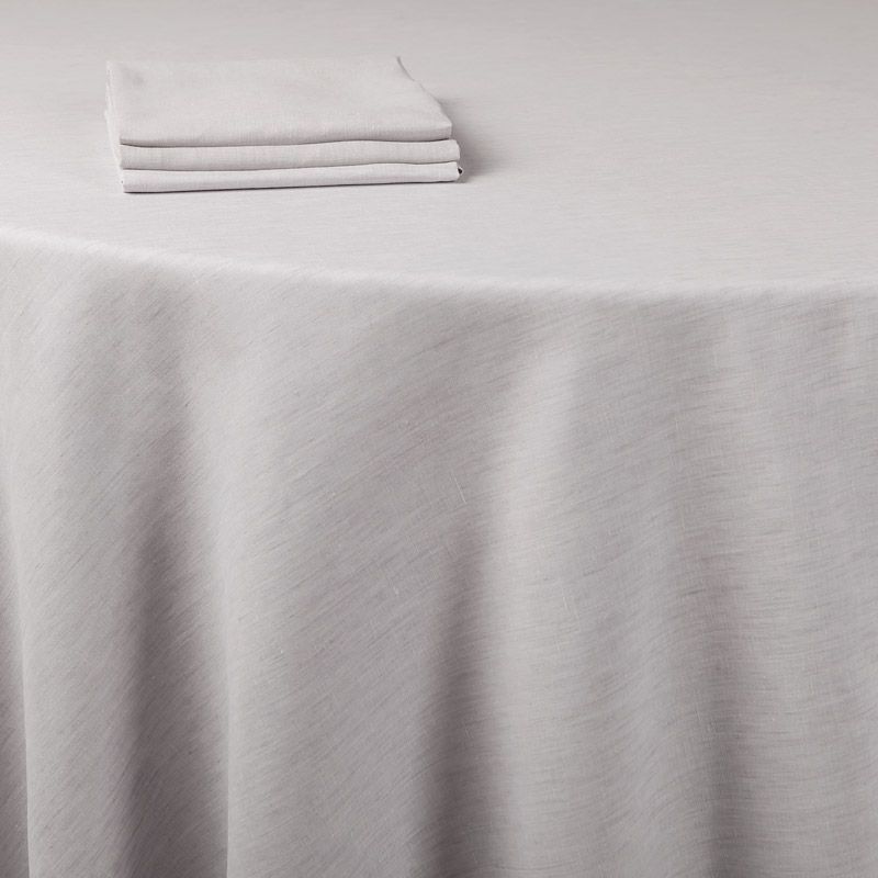 Serviette de table lin gris 60 x 60 cm