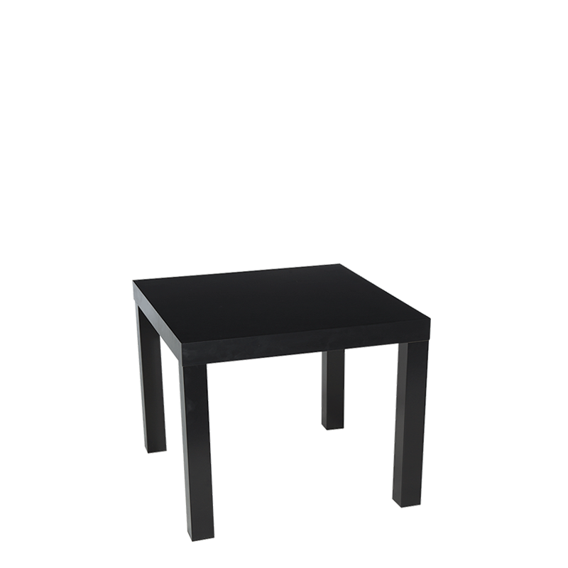 Table basse noire 55 x 55 cm H 45 cm