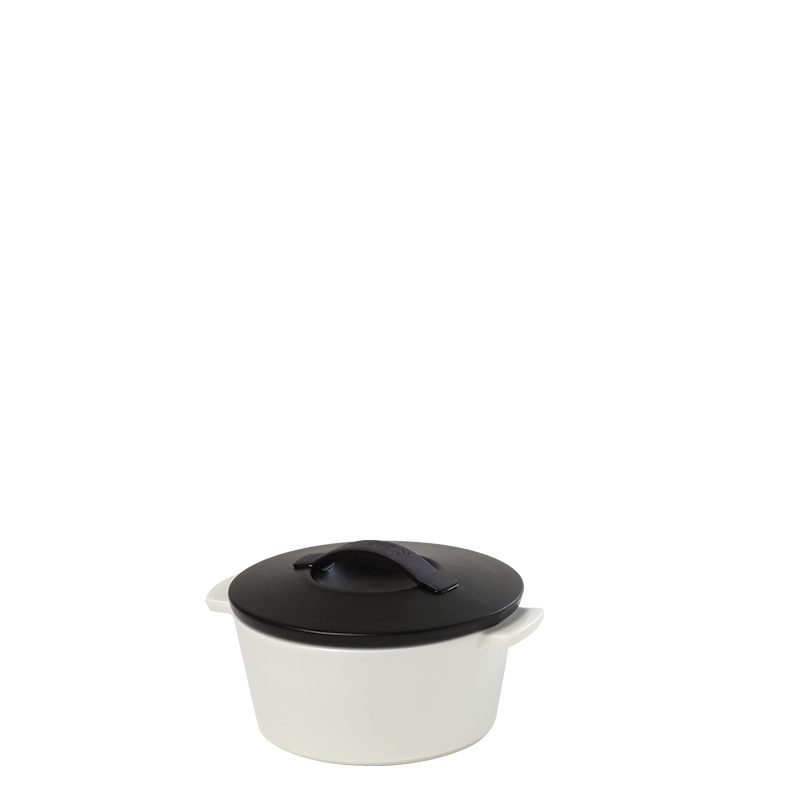 Cocotte black and white Ø 10 cm 20 cl