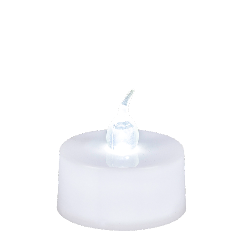 Bougie à LED blanche Ø 3,8 cm fournie avec pile