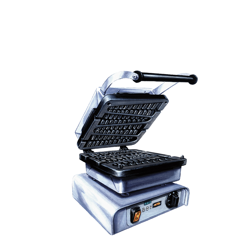 Gaufrier pour gaufre bâtonnet