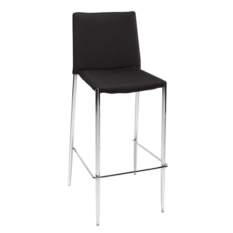 Chaise haute noire 52 x 43 cm H 111 cm