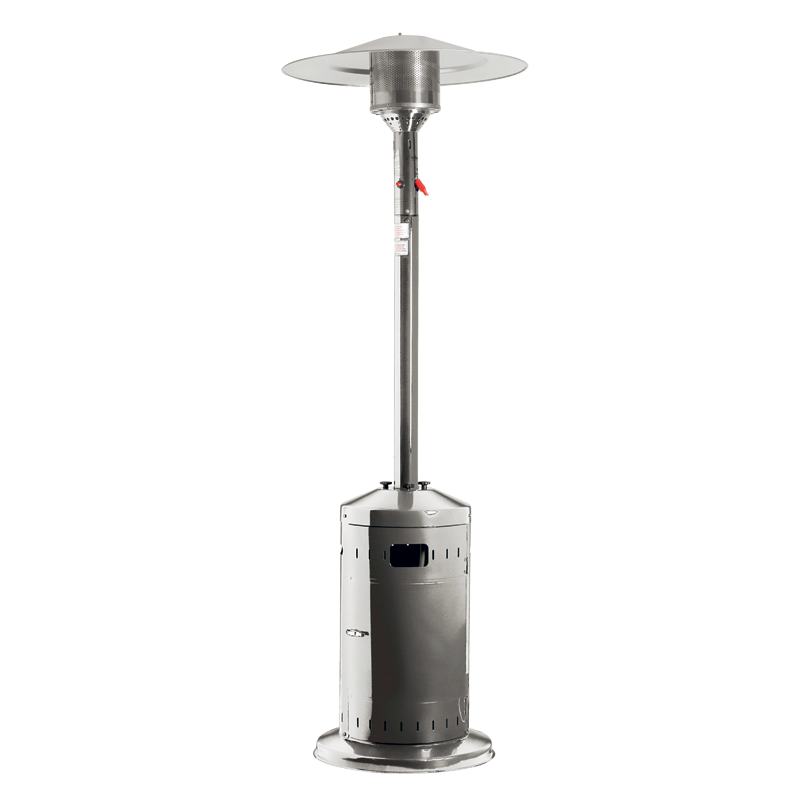 Chauffage de terrasse inox H 240 cm gaz