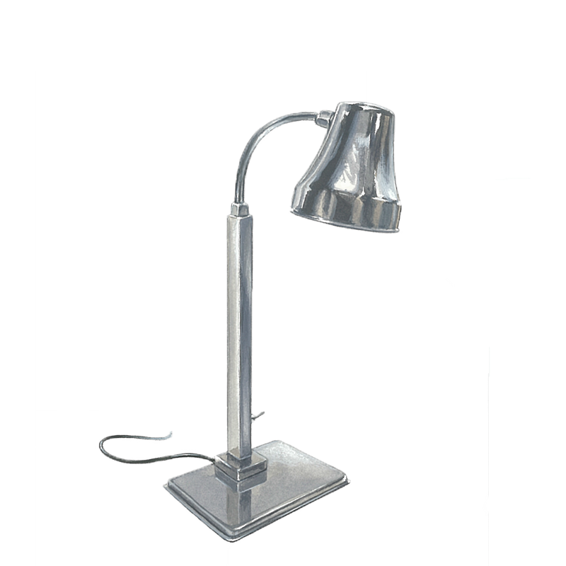 Lampe chauffe plat sur pied