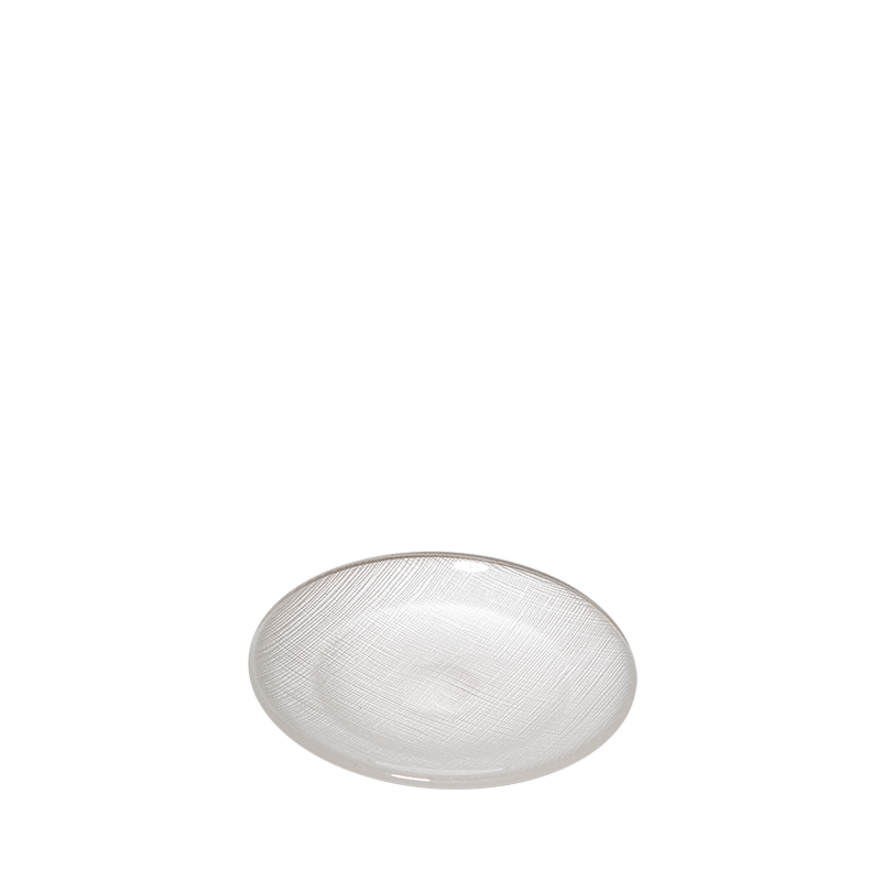 Assiette à pain blanche en verre Ø 14 cm
