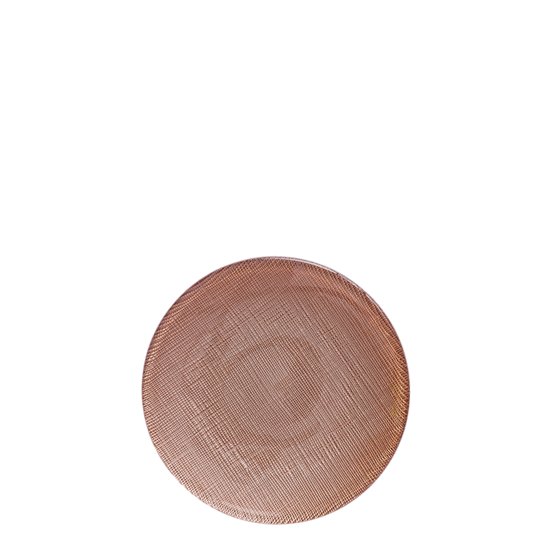Assiette à pain taupe en verre Ø 14 cm
