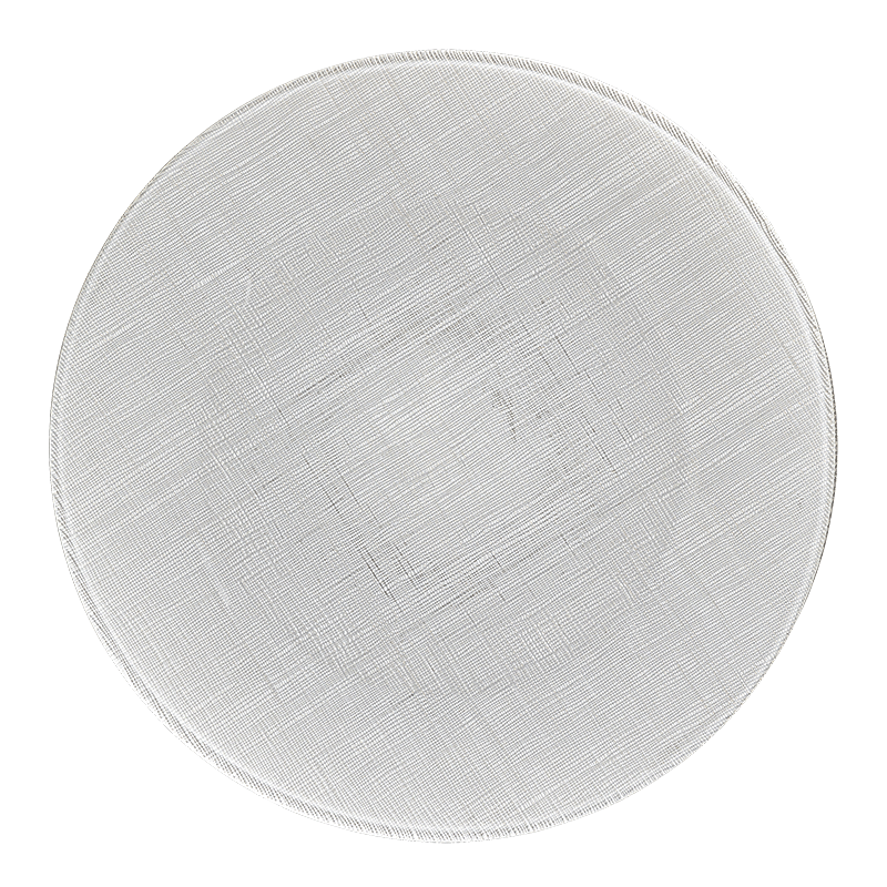 Assiette de présentation blanche en verre Ø 32 cm