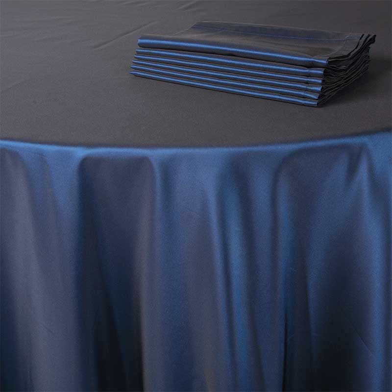 Serviette de table Toscane bleu nuit 60 x 60 cm