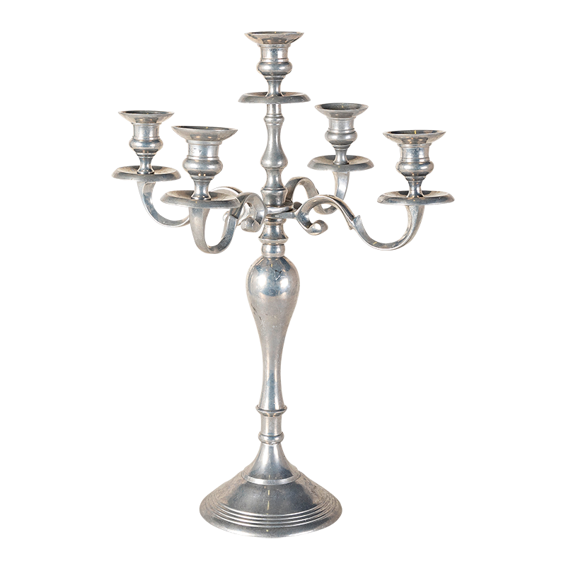 Chandelier mat 5 feux H 52 cm