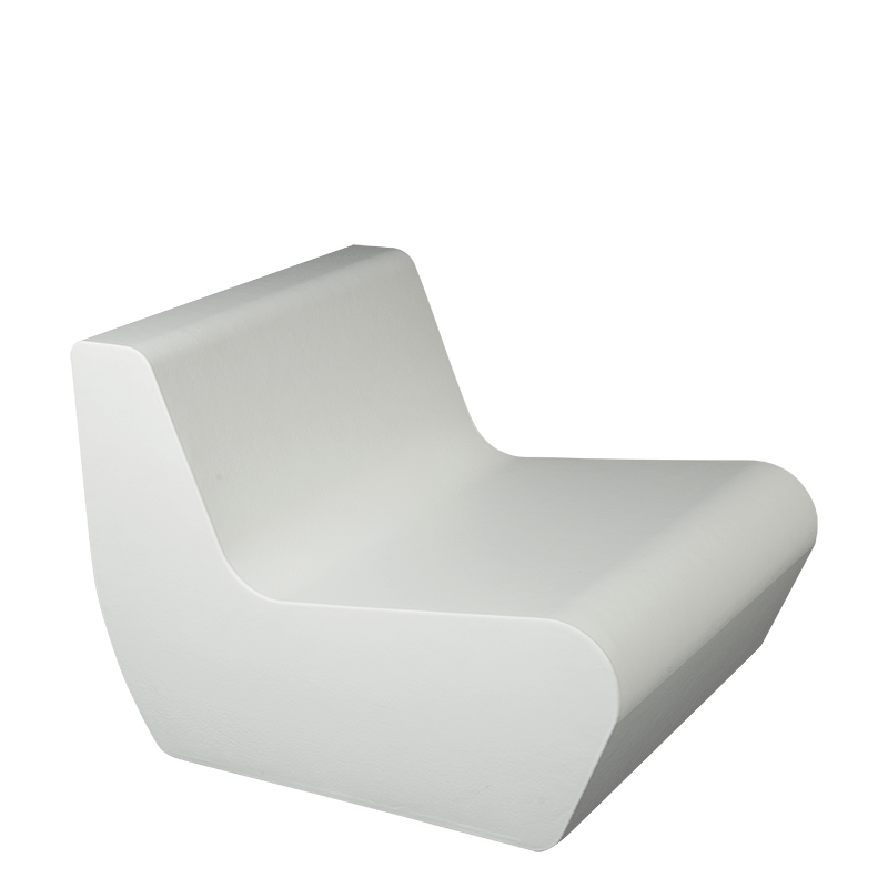 Fauteuil Lounge Pool blanc 76 x 90 cm H 68 cm