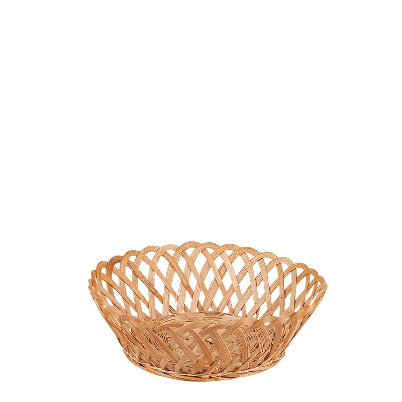 Corbeille En Osier Ovale Ancienne - Panier Bistrot Pour Pain, Jetons, Déco Campagne