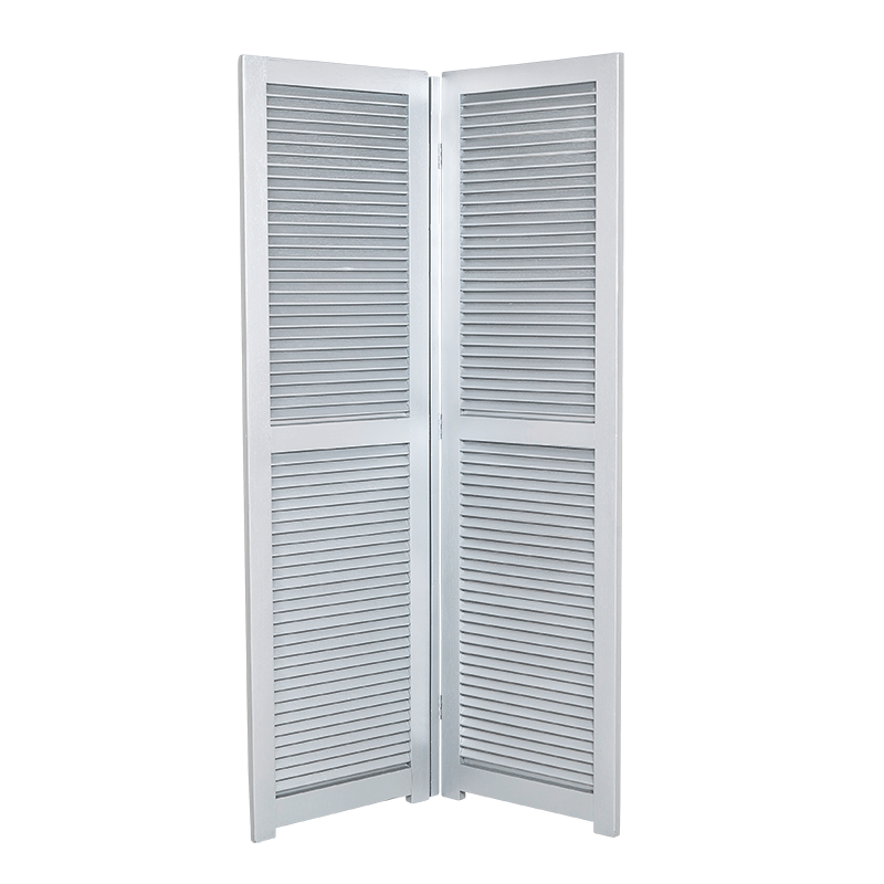 Paravent Louisiane gris acier 2 feuilles L 130 cm H 205 cm