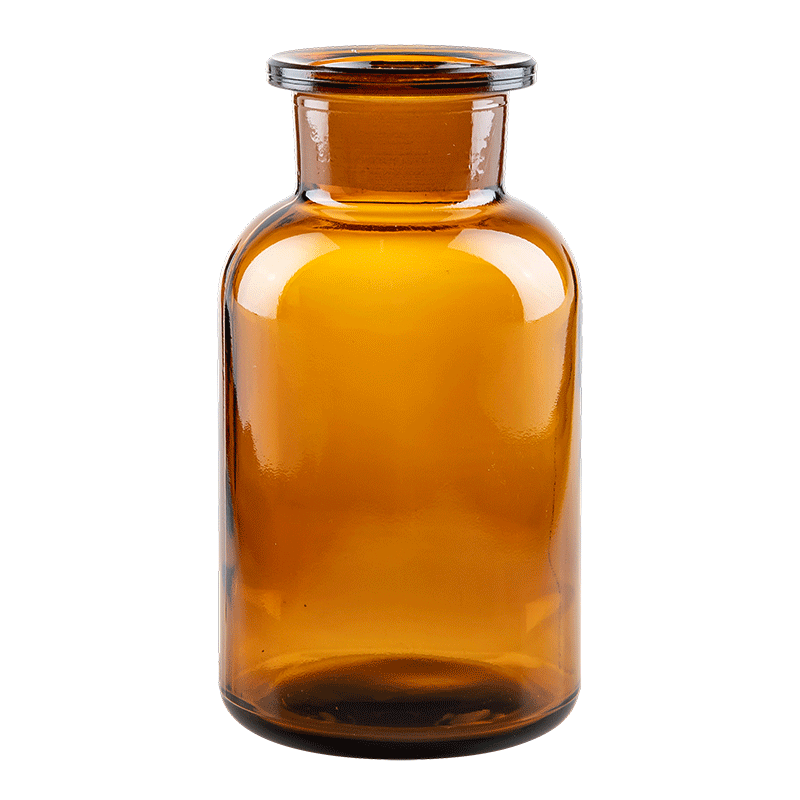Pot à pharmacie vintage verre brun petit format