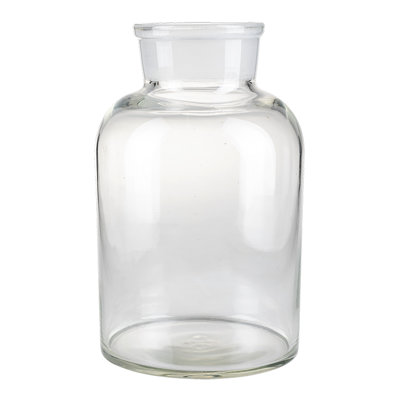 Pot à pharmacie vintage verre blanc grand format