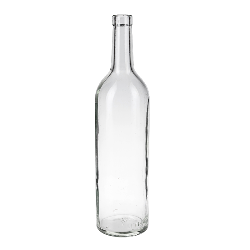 Bouteille en verre blanc vintage