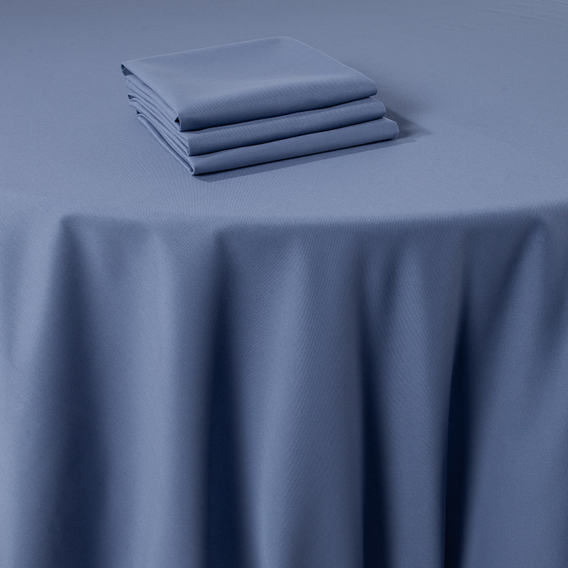 Serviette de table Marjorie bleu 50 x 50 cm ignifugée M1