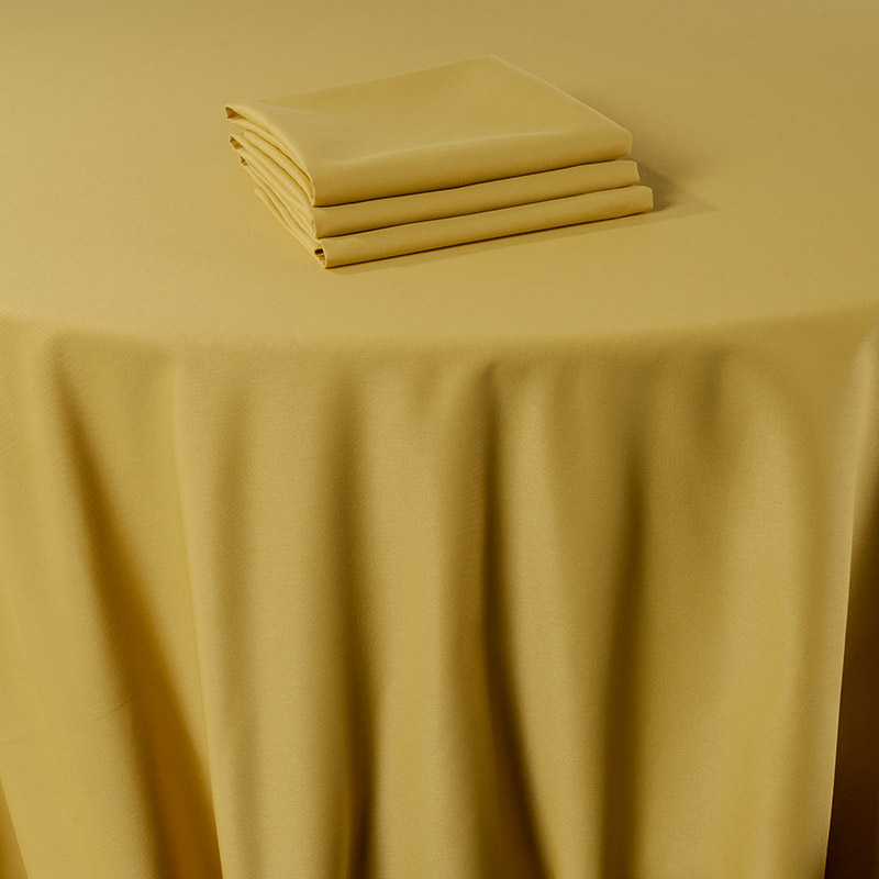 Serviette de table Marjorie jaune 50 x 50 cm ignifugée M1