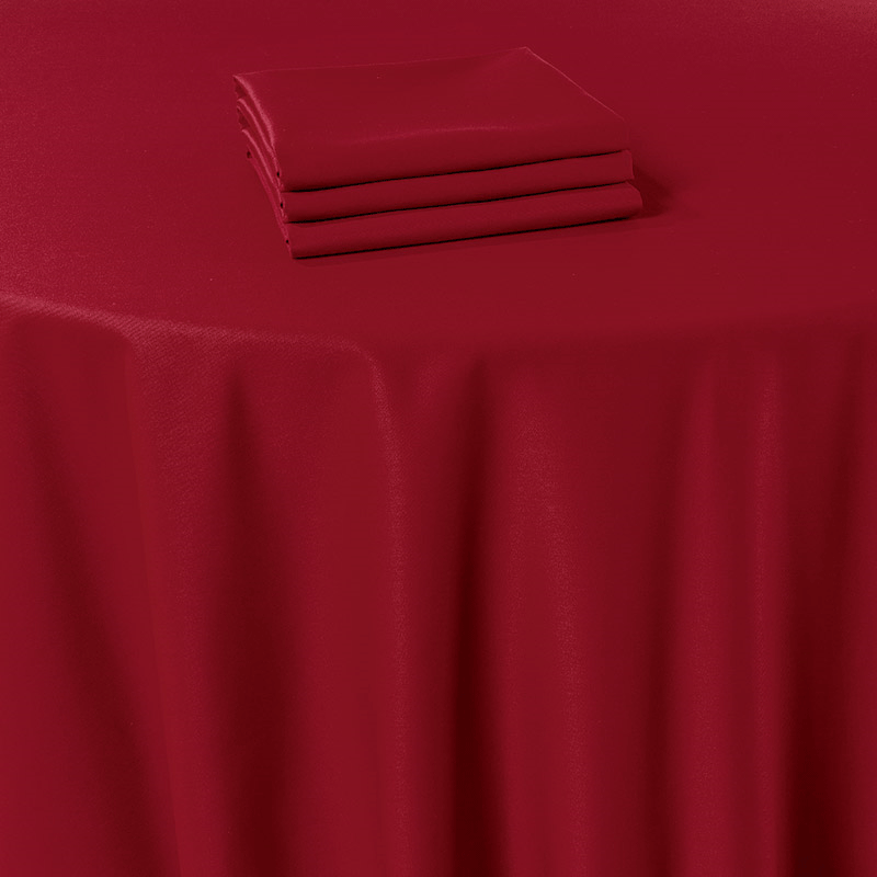 Serviette de table Marjorie rouge 50 x 50 cm ignifugée M1