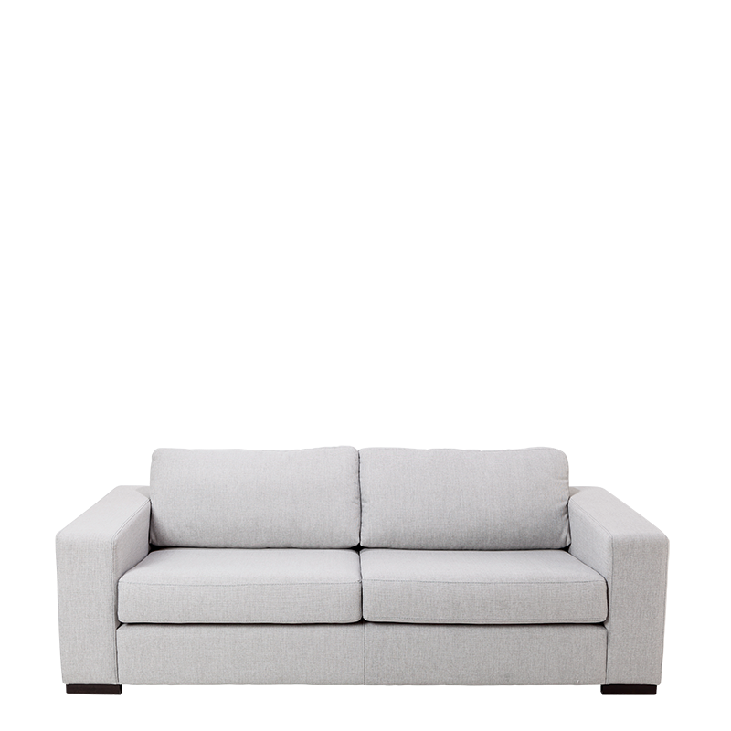 Canapé Loft gris 80 x 196 cm H 73 cm