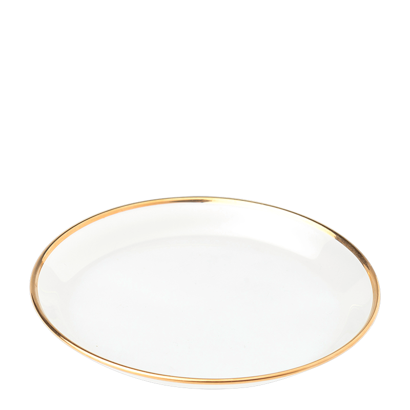 Assiette à pain en verre Filet Or Ø 12 cm