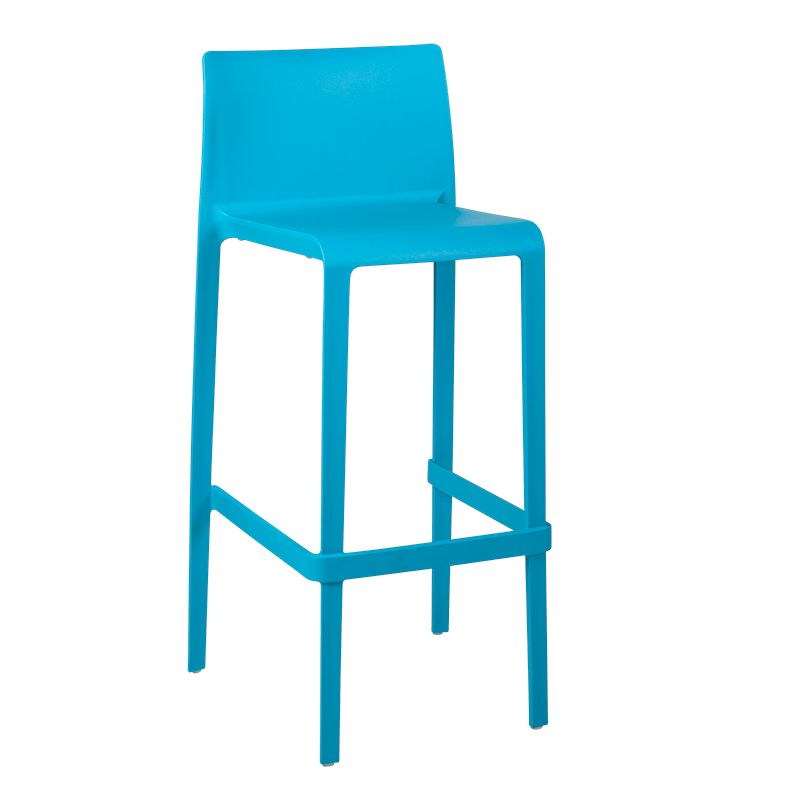 Chaise haute Sila bleue H 100 cm