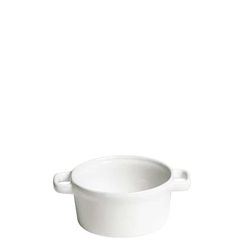 Cocotte individuelle blanche Ø 10 cm 25 cl