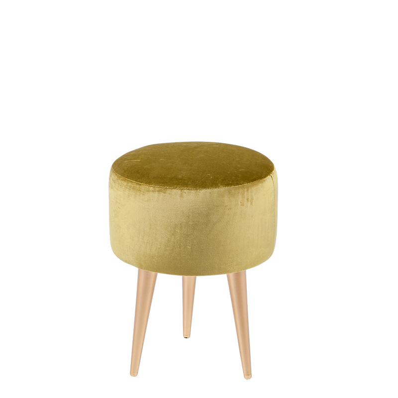 Pouf Juliette vert Ø 35 cm H 44 cm